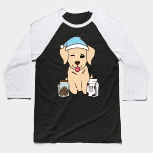 Funny retriever is having a midnight snack Baseball T-Shirt